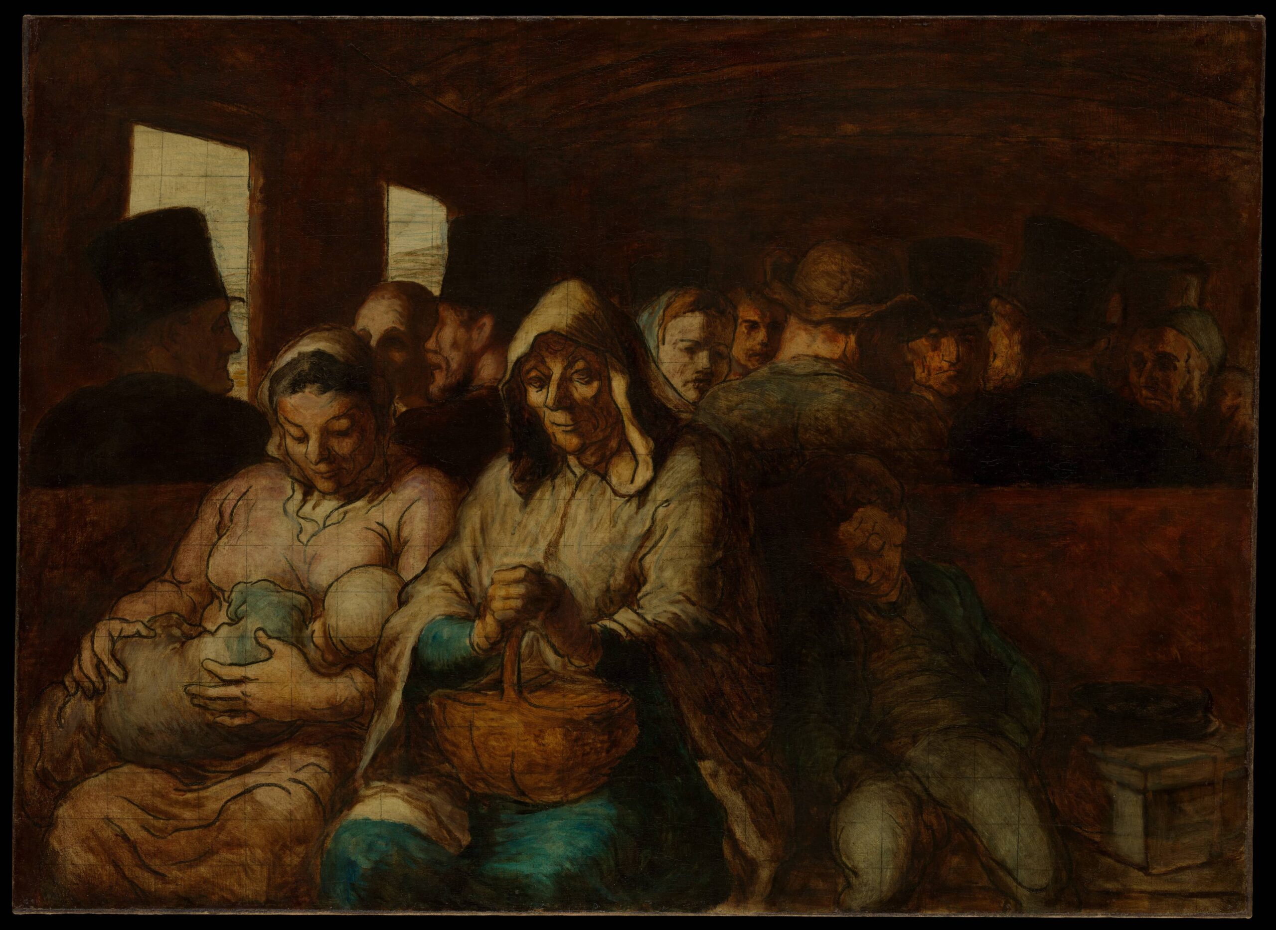 The Third-Class Carriage Honoré Daumier